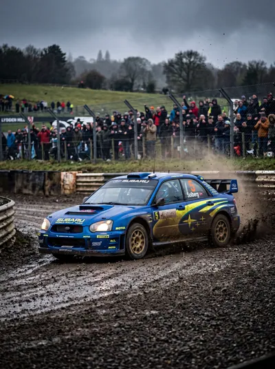 Attaque bleue en rallye