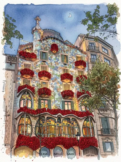 Casa Batlló en fleurs