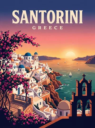 Dômes bleus de Santorin