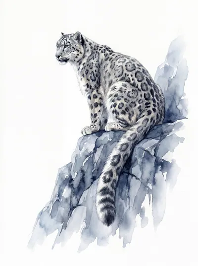 Léopard des neiges