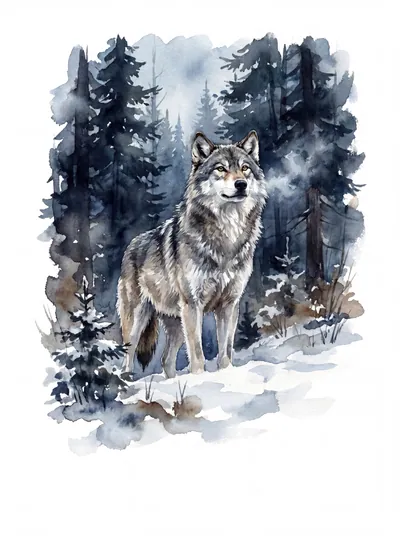 Loup d'hiver