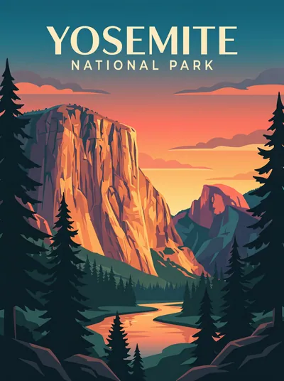 La vallée dorée de Yosemite